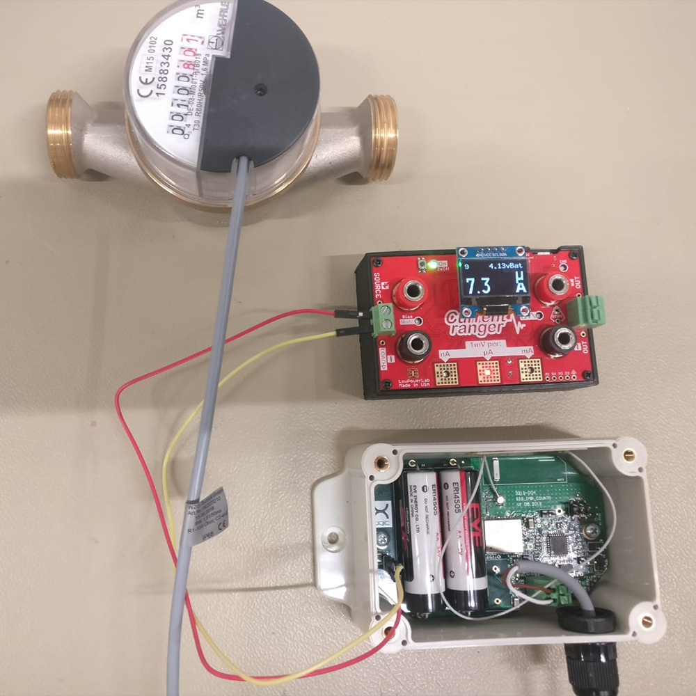 Sigfox or NBIoT communication module for watermeteres