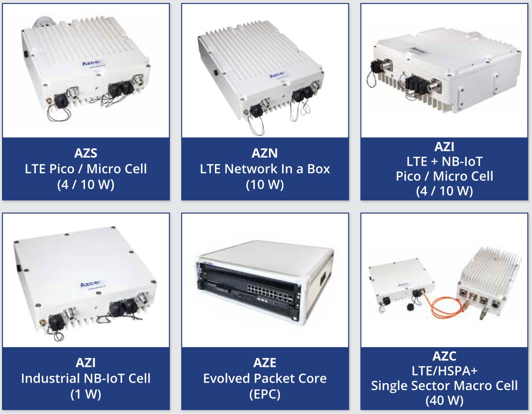 Azcom Technology 4G/NB-IoT Solutions for Private LTE