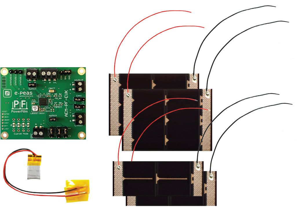 The Indoor/Outdoor e-peas Solar Development Kit (AEM-PF-EVK)